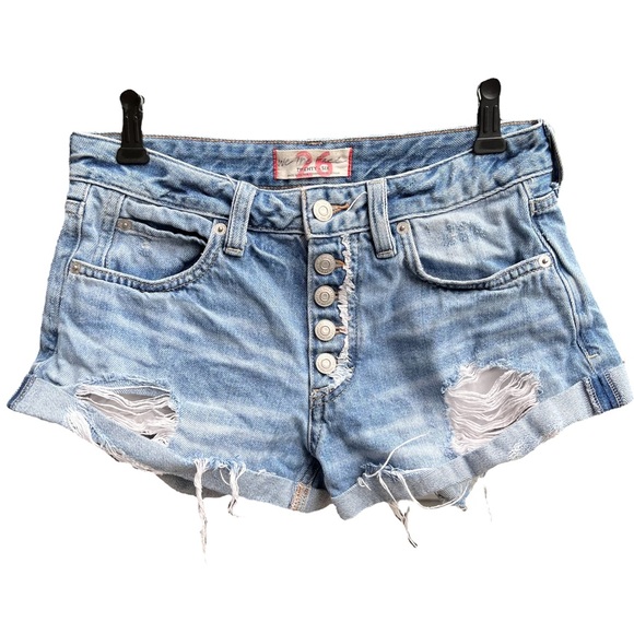 Free People We The Free Romeo Rolled Cut Off Shorts - Picture 5 of 12